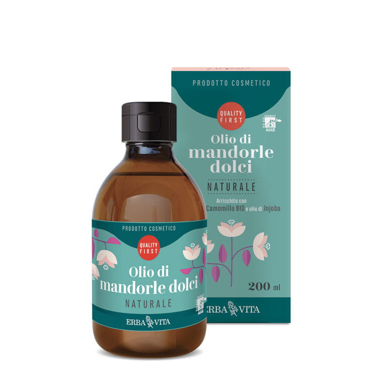 Erba Vita Group Olio Di Mandorle Dolci Naturale 200 Ml