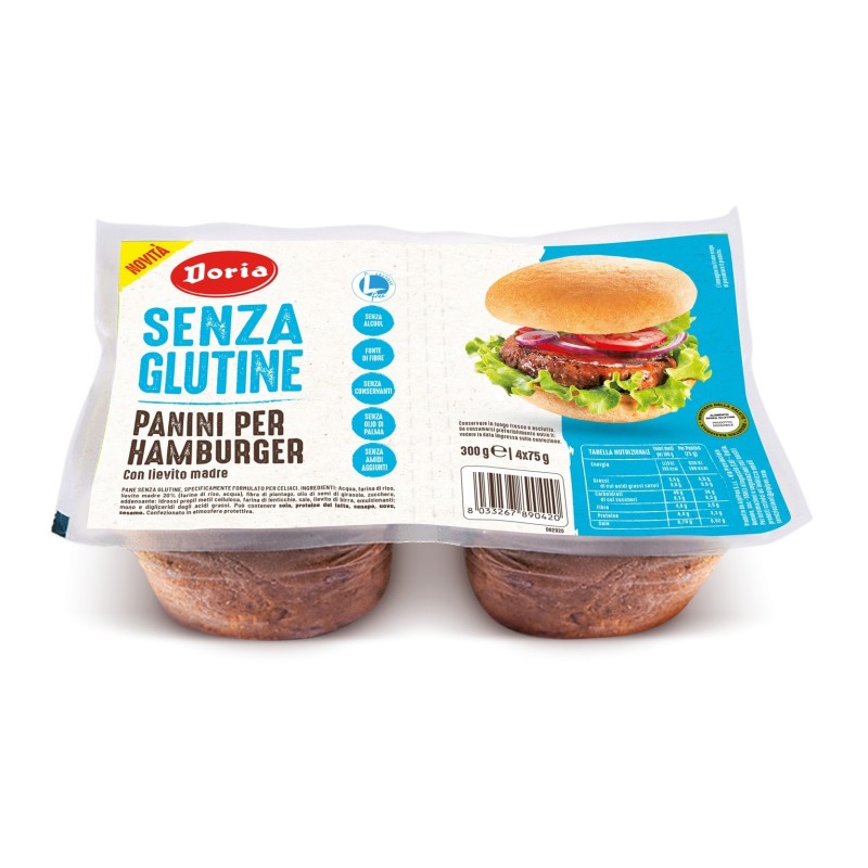 Alpipan Doria Panini Hamburger 4x75 G