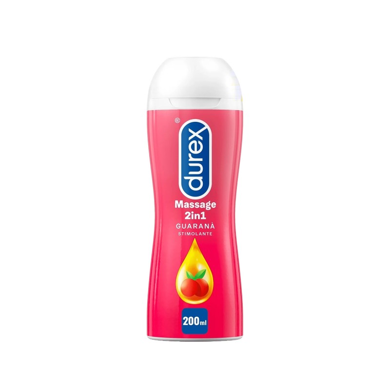 Reckitt Benckiser H. Durex Massage 2 In 1 Gel Massaggio Corpo E Lubrificante Guarana' 200 Ml