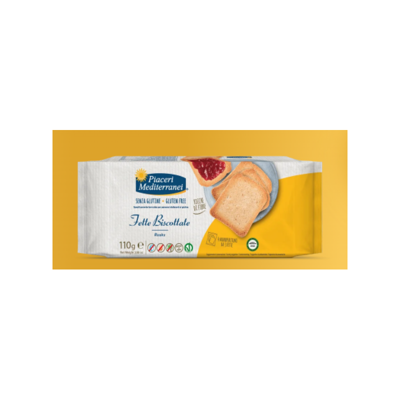 Eurospital Piaceri Mediterranei Fette Biscottate 110 G