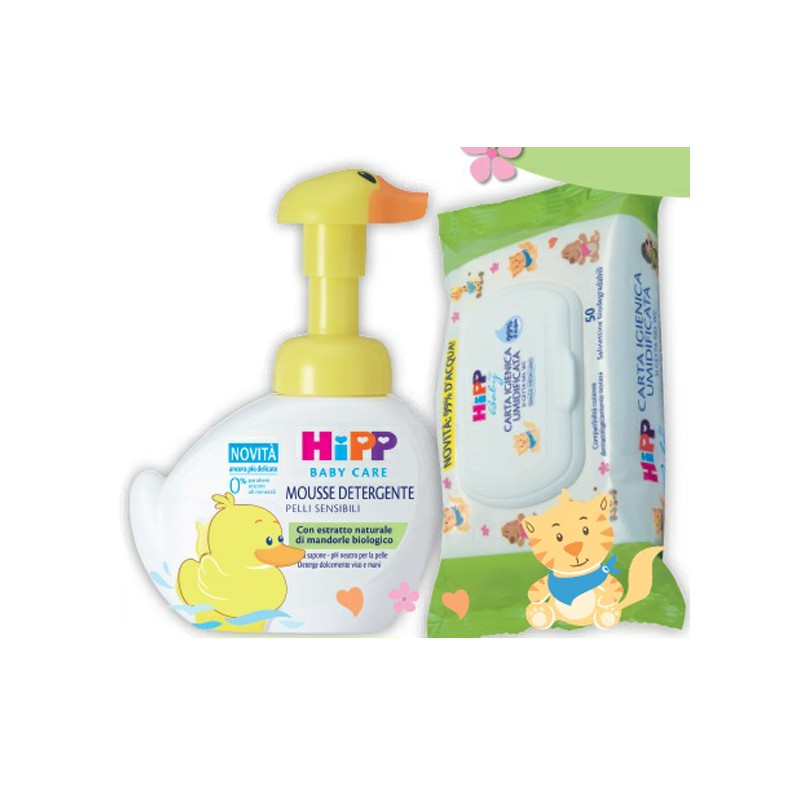 Hipp Italia Hipp Special Pack 1 Mousse Detergente Paperella 250 Ml + 1 Carta Igienica Umidificata 1 X 20 Salviette