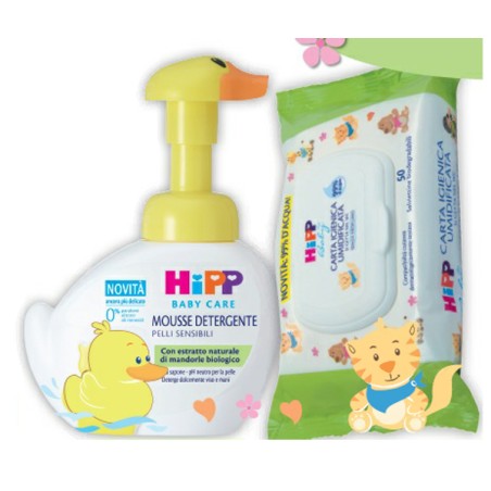 Hipp Italia Hipp Special Pack 1 Mousse Detergente Paperella 250 Ml + 1 Carta Igienica Umidificata 1 X 20 Salviette