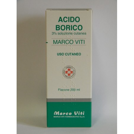 Marco Viti Farmaceutici Acido Borico Marco Viti 3% Soluzione Cutanea Acido Borico Marco Viti 3% Unguento Acido Borico