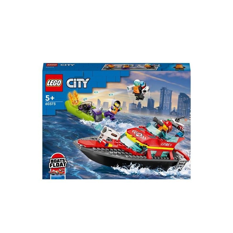 Lego 60373 Barca Soccorso Antincendio