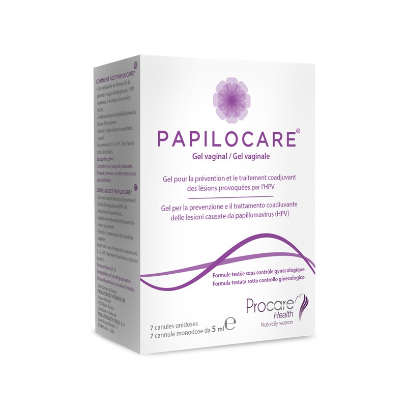 Procare Health Iberia S. L. Papilocare Gel Vaginale 7 Cannule Monodose X 5 Ml