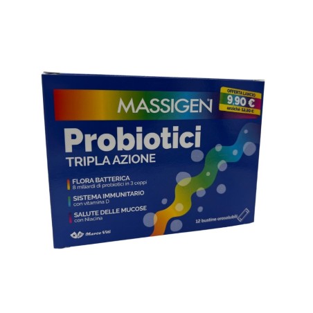 Marco Viti Farmaceutici Massigen Probiotici 12 Stickpack