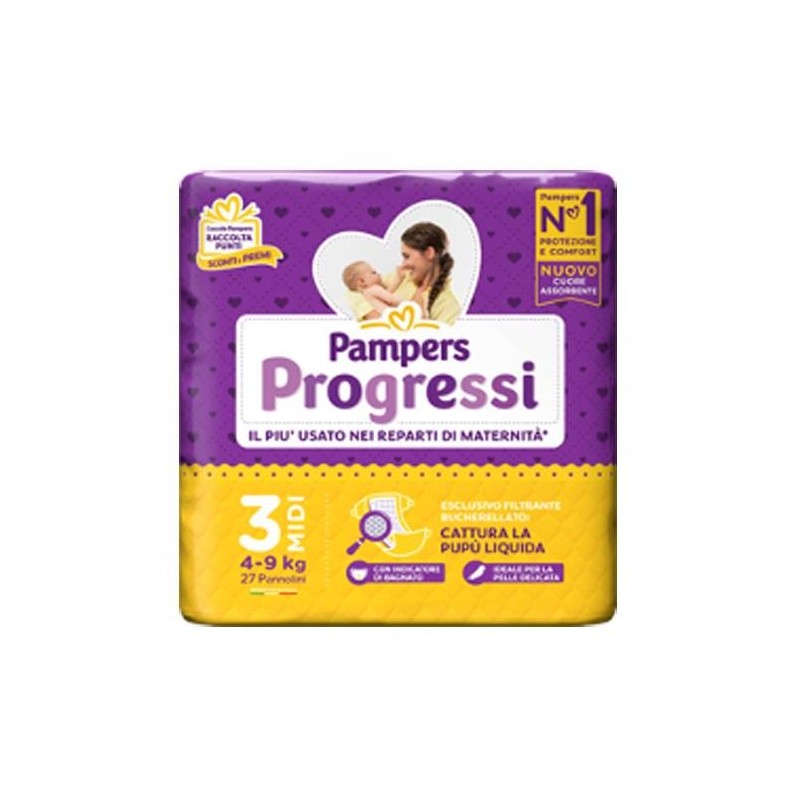 Fater Pampers Progressi Midi 27 Pezzi