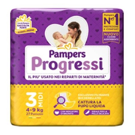 Fater Pampers Progressi Midi 27 Pezzi