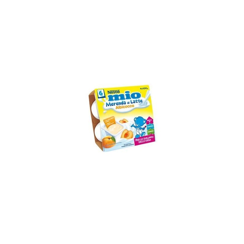 Nestle' Italiana Mio Merenda Albicocca 4 X 100 G