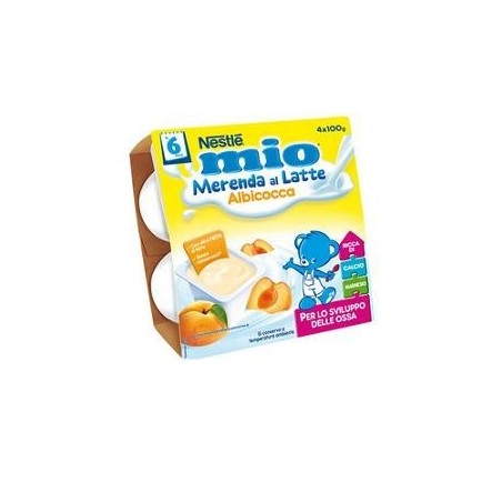 Nestle' Italiana Mio Merenda Albicocca 4 X 100 G