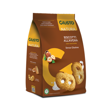 Farmafood Giusto Senza Glutine Biscotti Avena Con Nocciole 250 G