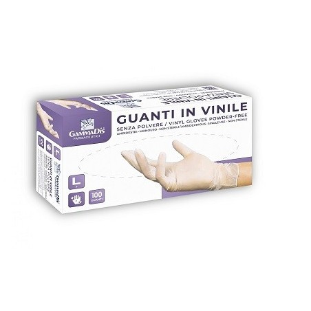 Gammadis Farmaceutici Guanti Vinile Senza Polvere Medium 100 Pezzi