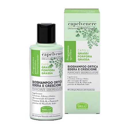 Helan Cosmesi Capelvenere Bioshampoo Ortica Edera E Crescione 200 Ml