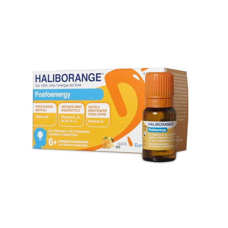 Eurospital Haliborange Fosfoenergy 10 Flaconcini 10 Ml