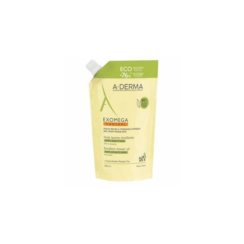 Aderma Exomega Control Olio Lavante Emolliente Ricarica 500 Ml