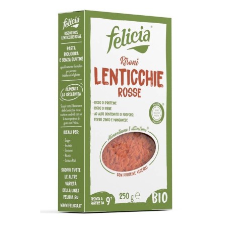 Andriani Felicia Bio Risoni Lenticchie Rosse 250 G