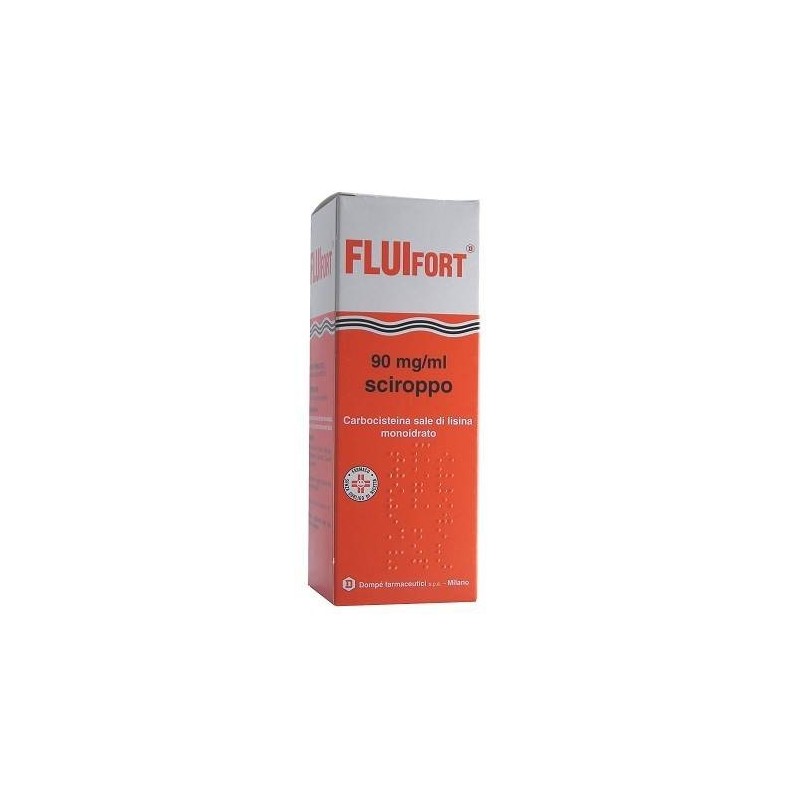 Dompe' Farmaceutici Fluifort 90 Mg/ml Sciroppo Carbocisteina Sale Di Lisina Monoidrato