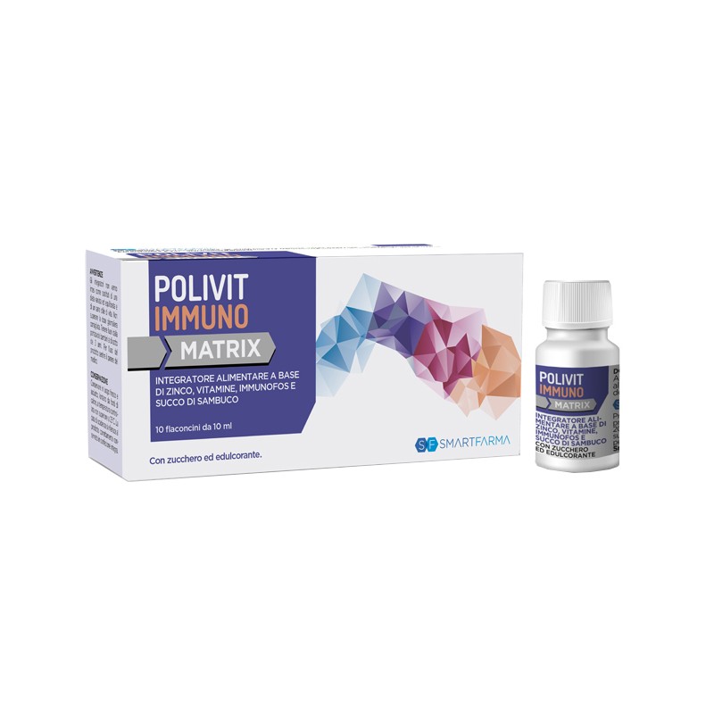 Smartfarma Polivit Immuno Matrix 10 Flaconcini Da 10 Ml