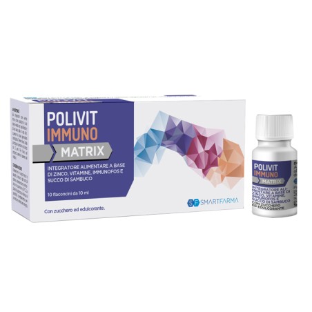 Smartfarma Polivit Immuno Matrix 10 Flaconcini Da 10 Ml