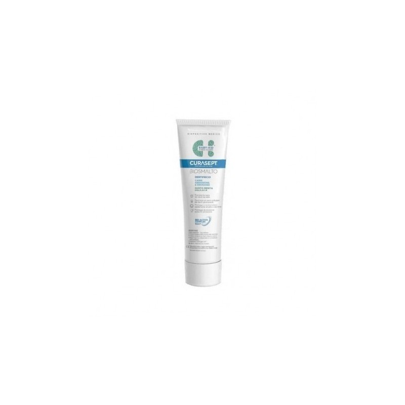 Curasept Biosmalto Dentifricio Baby Kid Menta Carie Abrasione & Erosione 50 Ml