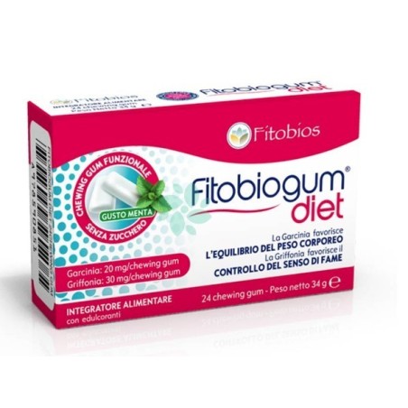 Fitobios Fitobiogum Diet 24 Chewing Gum