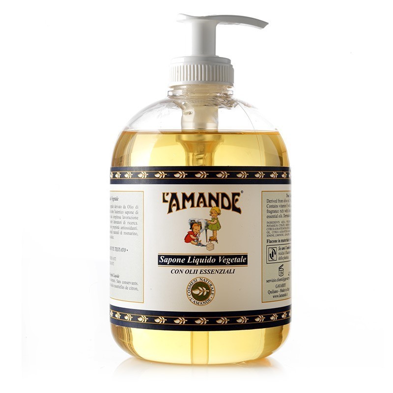 L'amande Marseille Sapone Liquido Vegetale Non Profumato 500 Ml