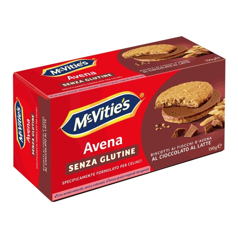 Pladis Global Mc Vitie's Avena Al Cioccolato Al Latte Senza Glutine 150 G