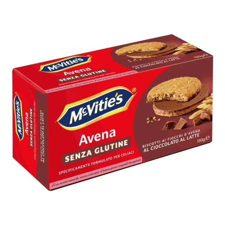 Pladis Global Mc Vitie's Avena Al Cioccolato Al Latte Senza Glutine 150 G