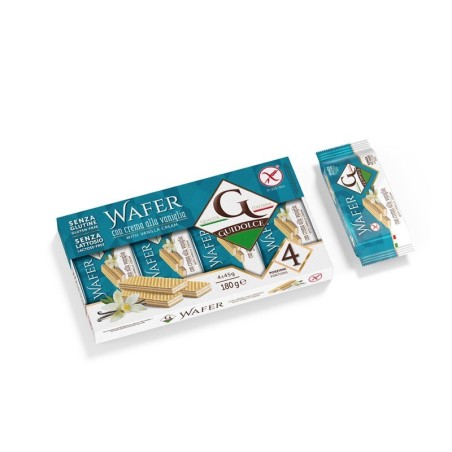 Guidolce Wafer Con Crema Alla Vaniglia 4 Porzioni X 45 G