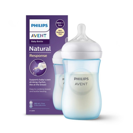 Philips Avent Biberon Natural 3,0 Blu 260 Ml