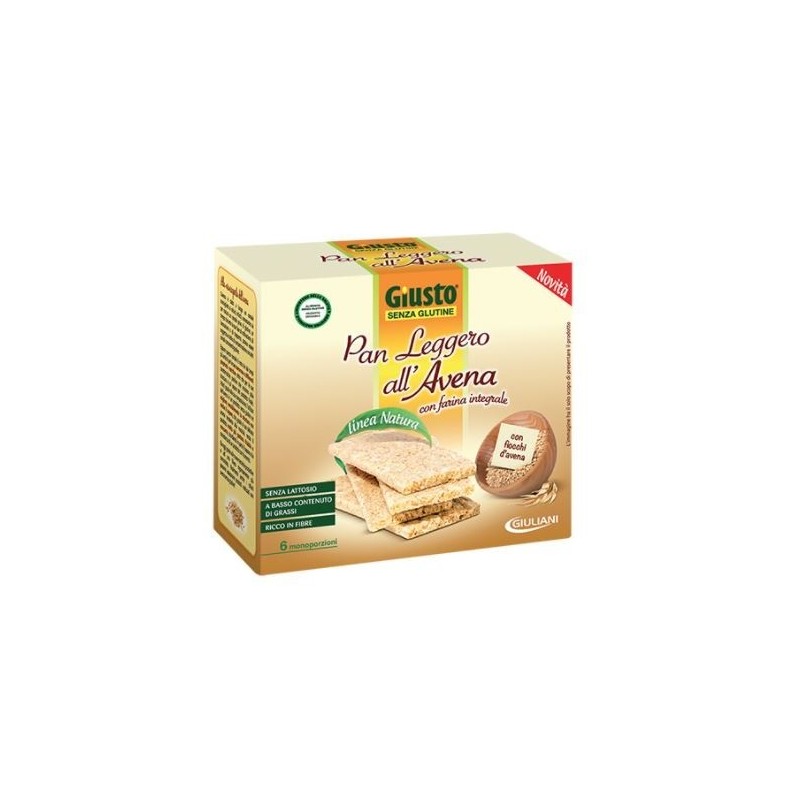 Farmafood Giusto Senza Glutine Panleggero All'avena 6 Confezioni Da 25g