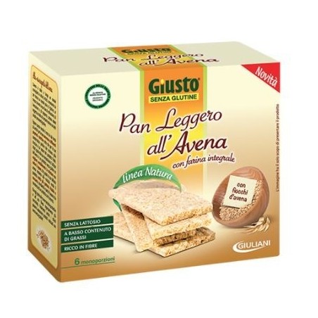 Farmafood Giusto Senza Glutine Panleggero All'avena 6 Confezioni Da 25g