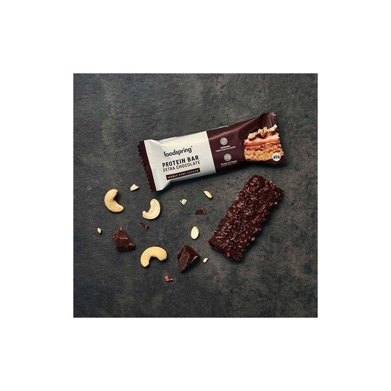 Foodspring Gmbh Protein Bar Extra Chocolate Double Chocolate 45 G