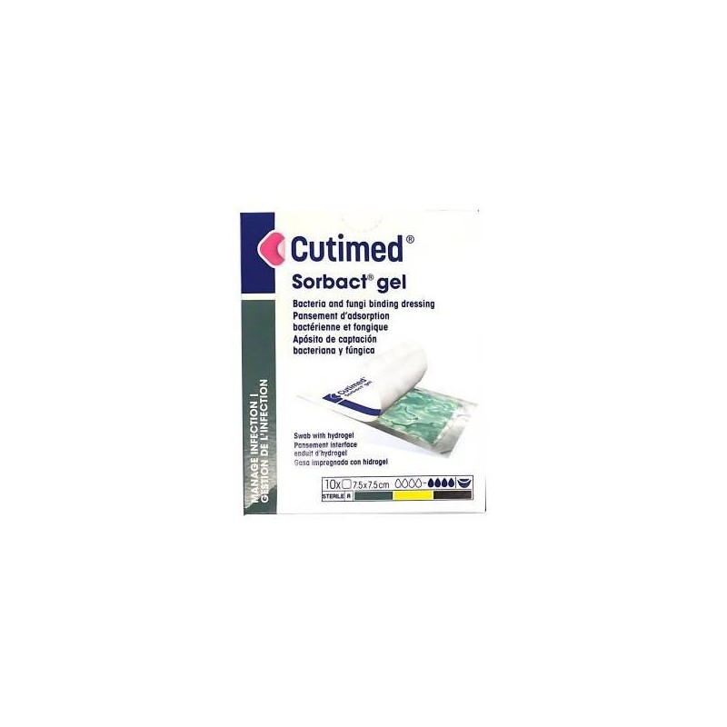 Essity Italy Medicazione Cutimed Sorbact Con Idrogel 7,5x7,5cm 10 Pezzi