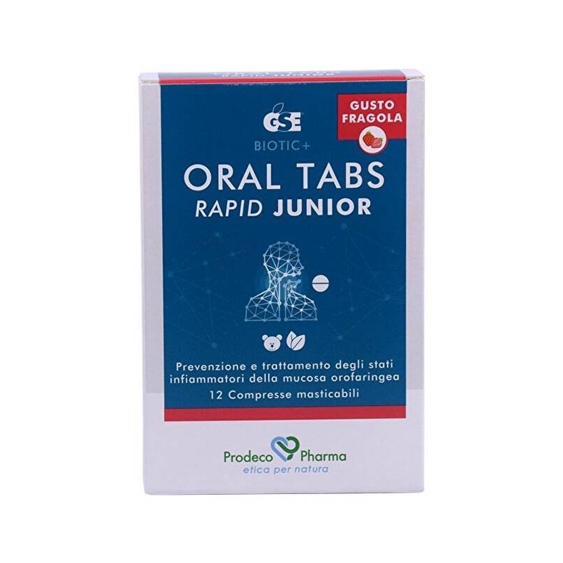 Prodeco Pharma Gse Oral Tabs Rapid Junior Fragola 12 Compresse