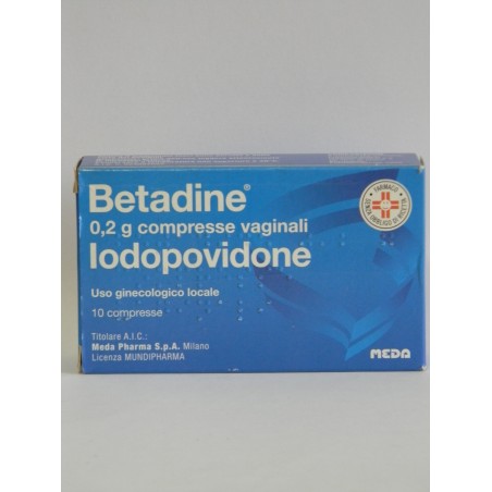 Viatris Healthcare Limited Betadine 0,2 G Compresse Vaginali Iodopovidone