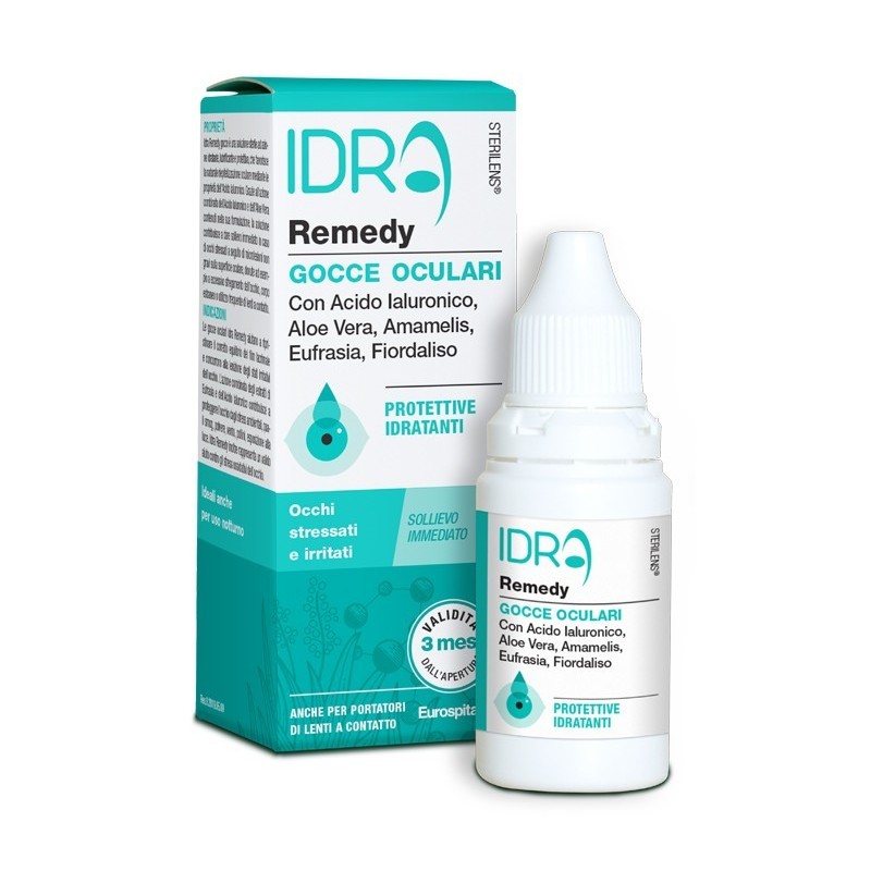 Eurospital Gocce Oculari Protettive Idratanti Sterilens Idra Remedy Con Acido Ialuronico E Aloe Vera 10 Ml