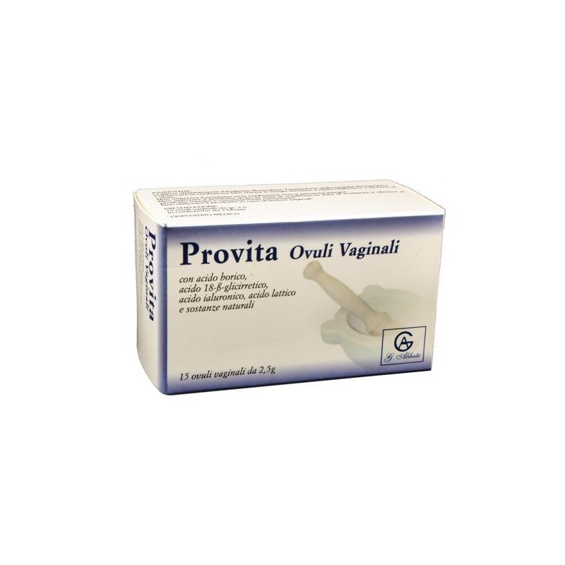 Abbate A&v Pharma Provita 15 Ovuli Vaginali 2,5 G