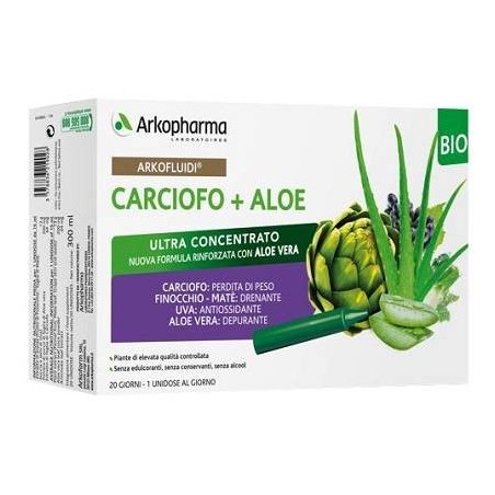 Arkopharma Arkofluidi Carciofo+aloe Vera 20 Flaconcini 200 G