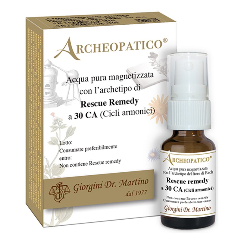 Dr. Giorgini Archeopatico Acqua Pura Magnetizzata Con Archetipo Rescue Remedy A 30 Cicli Armonici 10 Ml