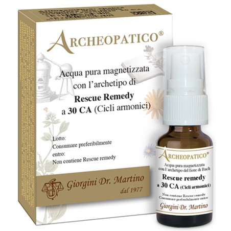 Dr. Giorgini Archeopatico Acqua Pura Magnetizzata Con Archetipo Rescue Remedy A 30 Cicli Armonici 10 Ml