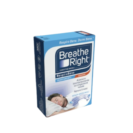 E. F. A. S. Cerotti Nasali Breathe Right Trasparenti Grandi 30 Pezzi