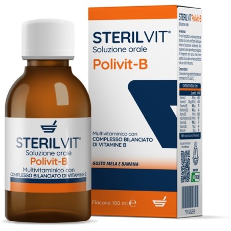 Sterilfarma Sterilvit Polivit-b Soluzione Orale Gusto Mela Banana 100 Ml