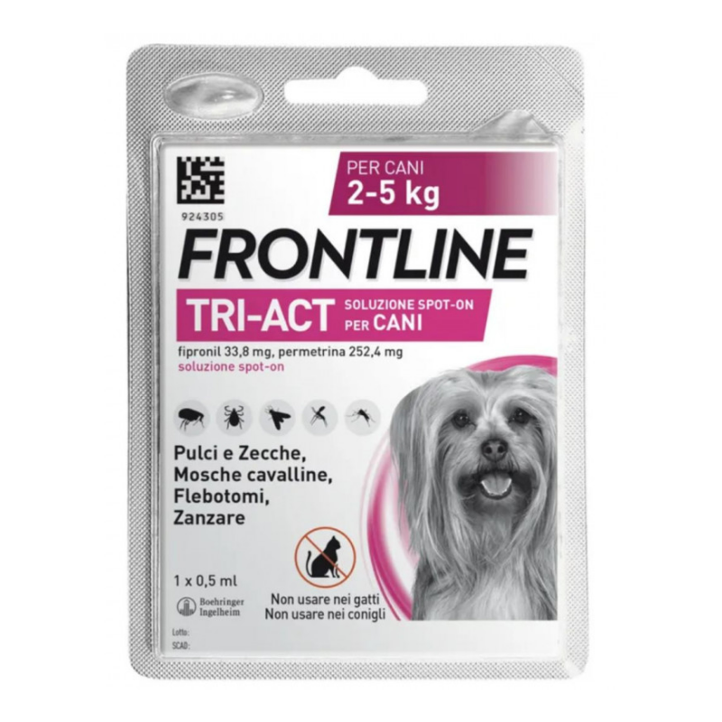 Boehringer Ingelheim Frontline Tri-act Soluzione Spot-on Per Cani Di 2-5 Kg