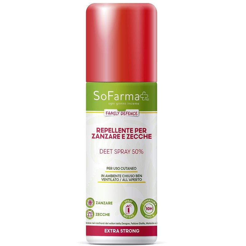 So. Farma. Morra Repellente Extra Strong Deet 50% 75 Ml Sofarmapiu'