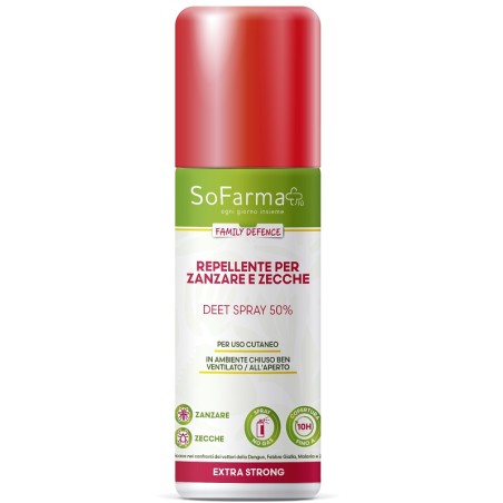 So. Farma. Morra Repellente Extra Strong Deet 50% 75 Ml Sofarmapiu'