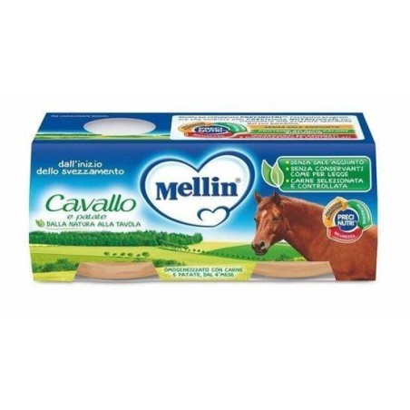 Danone Mellin Omogeneizzato Cavallo E Patate 2 X 80 G