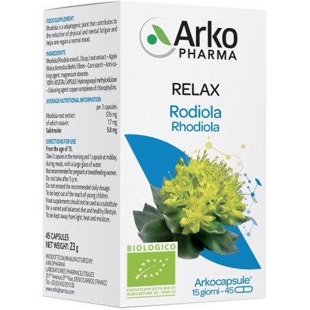 Arkopharma Arkocapsule Rodiola Bio 45 Capsule