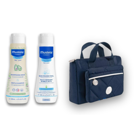 Laboratoires Expanscience Mustela Vanity Set 2024 1 Shampoo Dolce 200 Ml + 1 Bagnetto Mille Bolle 200 Ml