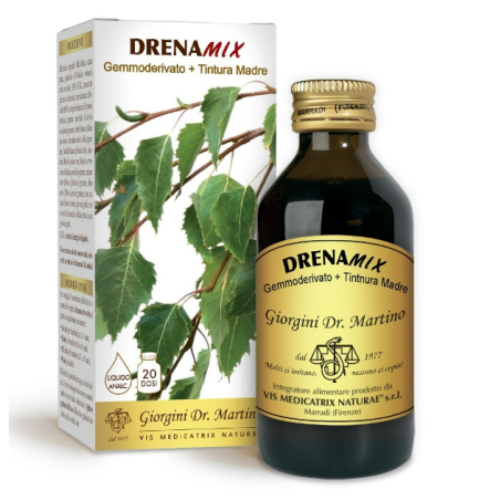 Dr. Giorgini Drenamix Gemmoderivato + Tintura Madre Senza Alcool 100 Ml